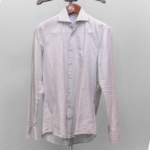 Stenströms Blue & Green Fitted Body Shirt